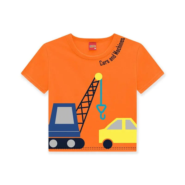 Kyly Boy's Set T-shirt + Bermuda 112649 Orange