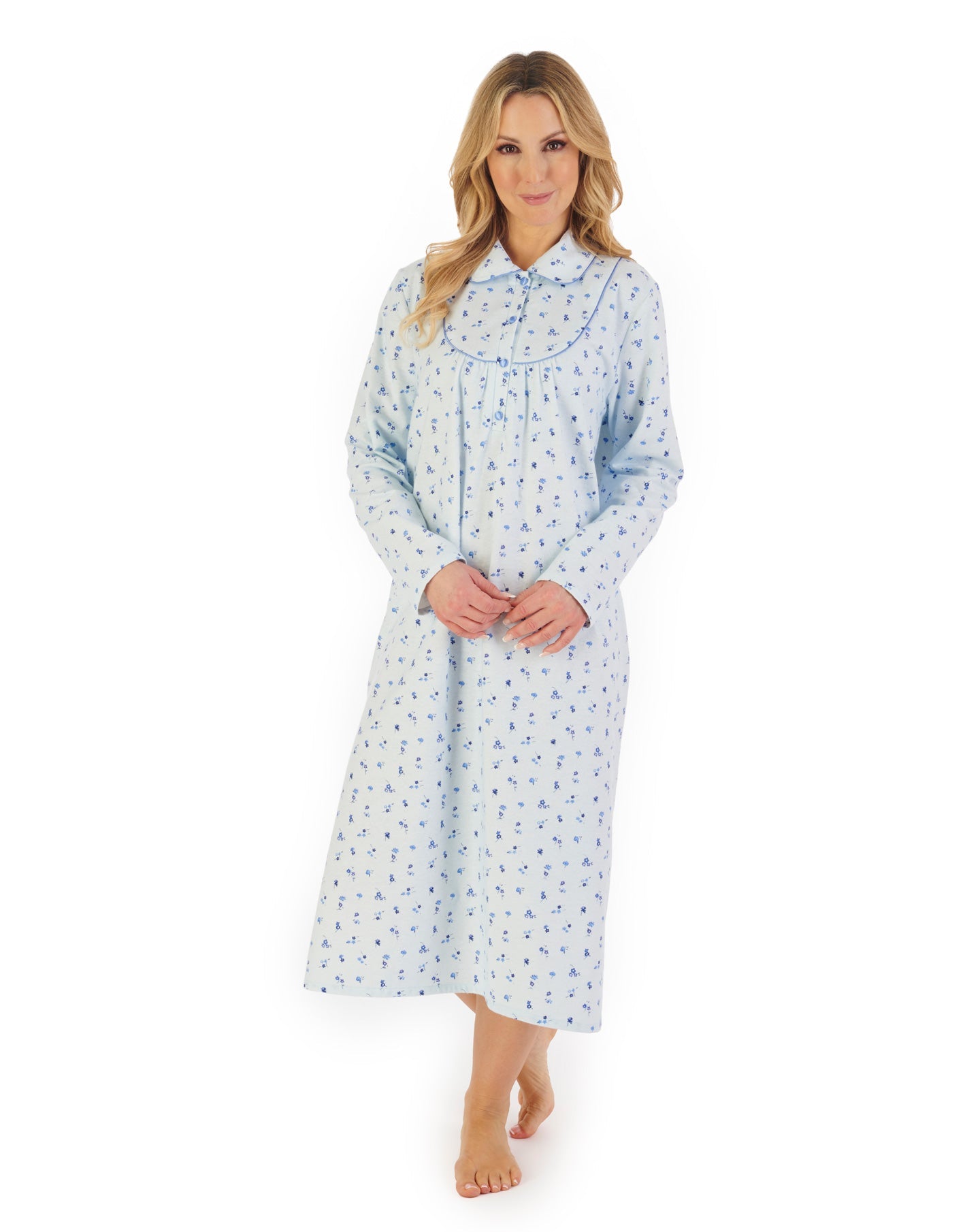 slenderella ladies flanlette nightdress