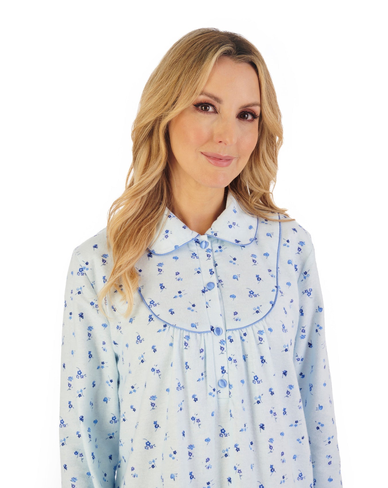 slenderella ladies flanlette nightdress