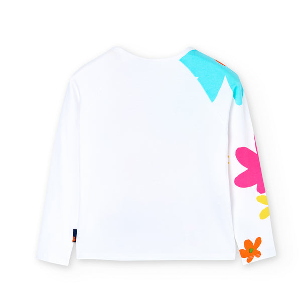 Boboli Girl's Cotton Long Sleeve TShirt 408002 - 1100