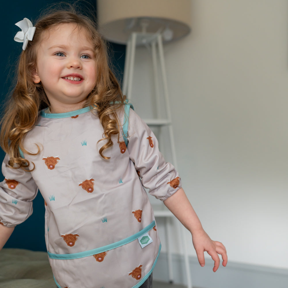 ziggle coverall feeding bib