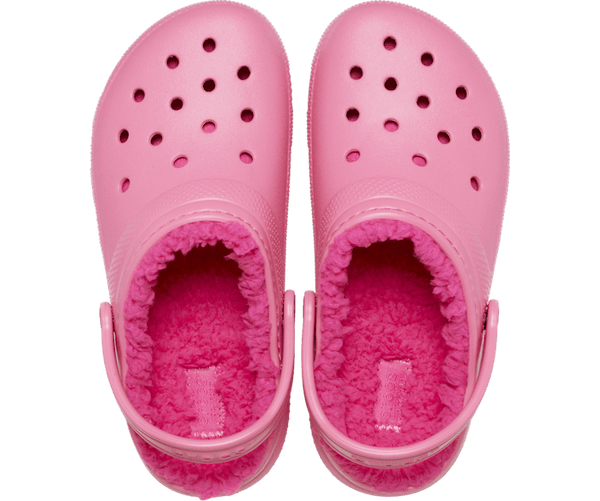CROCS KIDS' CLASSIC LINED CLOG Hyper Pink