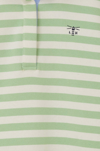 Lighthouse Ladies Haven Jersey Top - Soft Green Stripe