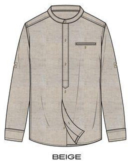 Losan Boys Linen Shirt LJBAP0102_24002 Beige