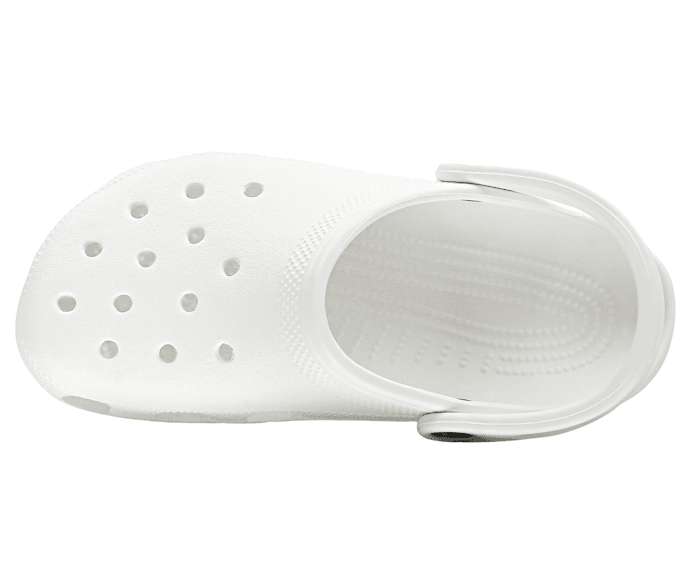 Plain on sale white crocs