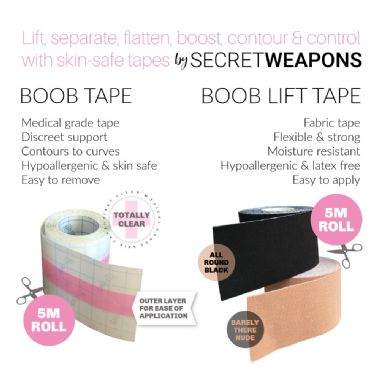 Secret  Weapons Fashion Essentials Flexible Fabric Boob Lift Tape SW-50