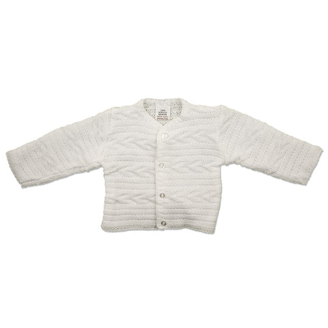 Baby Cardigan with Bows White  22/757