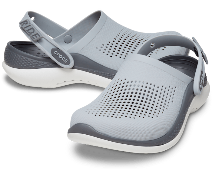 Crocs literide discount gray pink
