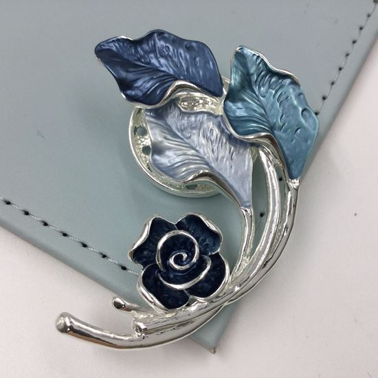 Ladies Magnetic Brooch-Flower+Leaves