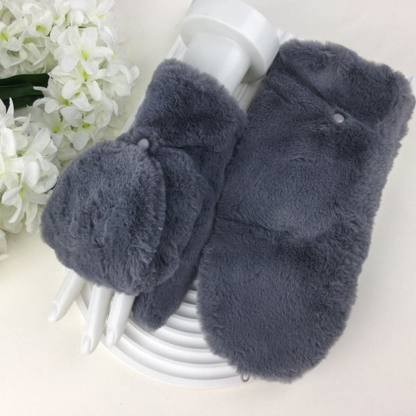 Ladies Fingerless Gloves with Flap  G235-001 Various Colours