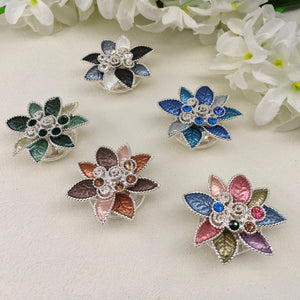 Ladies Magnetic Brooch  Floral Bouquet XZ-1430