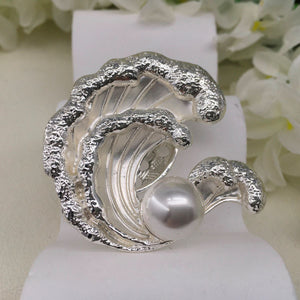 Ladies Magnetic Brooch  Pearl Wave XZ-2150