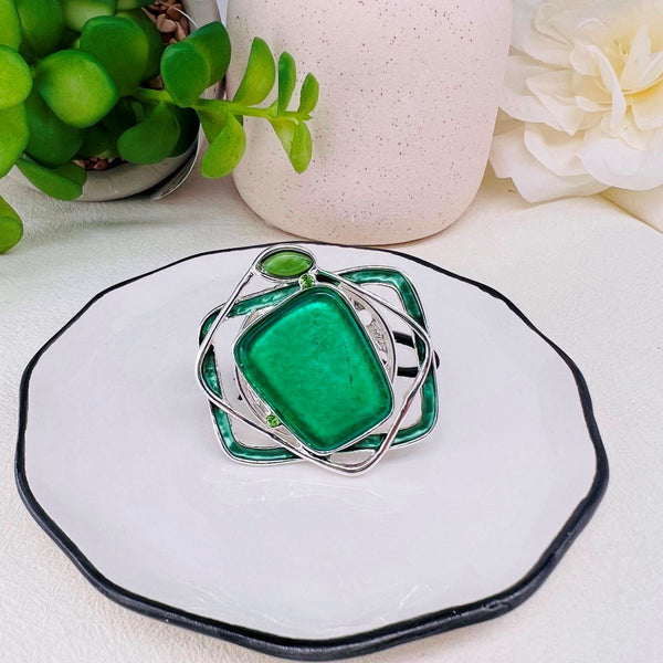 Ladies Magnetic Brooch Entwined Frames XZ-1043