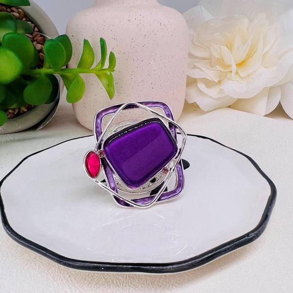 Ladies Magnetic Brooch Entwined Frames XZ-1043