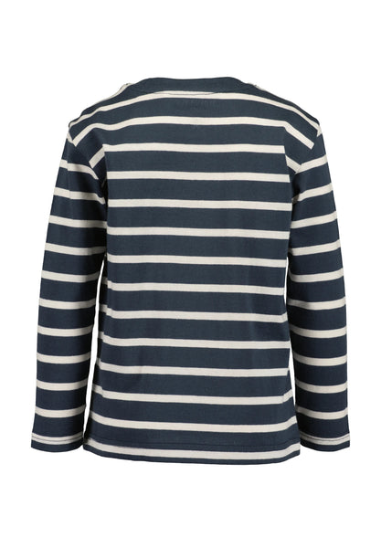 Blue Seven Boys' Long Sleeve Striped TShirt 850767 Dark Blue Fire Engine