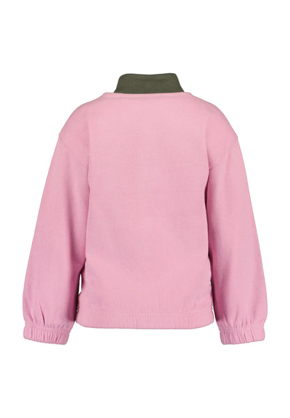 Blue Seven Girls' Long Sleeve Zip Sweatshirt 764706-4121 Azelea