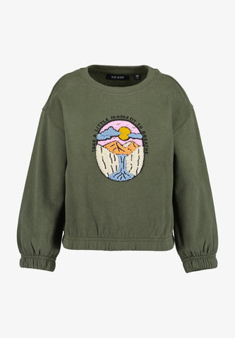 Blue Seven Girls' Sweatshirt  Moment to Breathe 764704 Reed