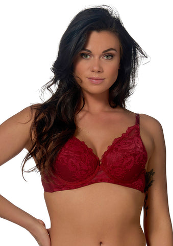AFTER EDEN  Padded Wire Bra Lace Tulien