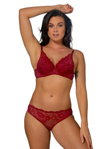 After Eden HIPSTER LACE BRIEF Tulien 10.37.6182-052 Red