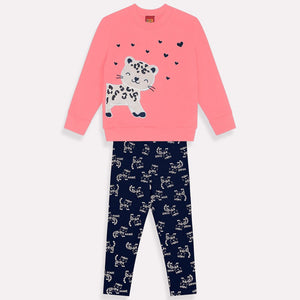 Kyly Baby Girls' Sweatshirt Set 1000065 Pink