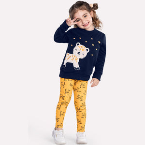 Kyly Baby Girls' Sweatshirt Set 1000065 Navy