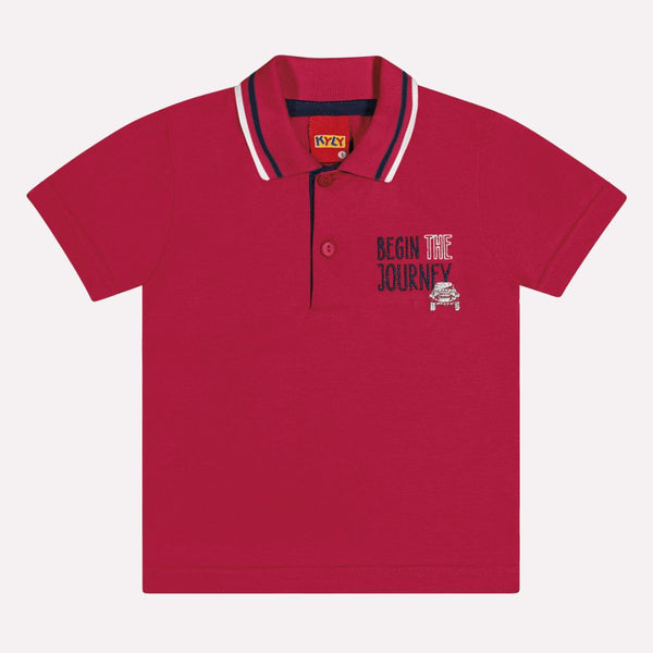Kyly  Boys' TShirt & Shorts Set 1000590 Begin The Journey Red Navy