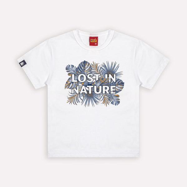 Kyly  Boys' TShirt & Shorts Set 1000603 Lost In Nature White Blue