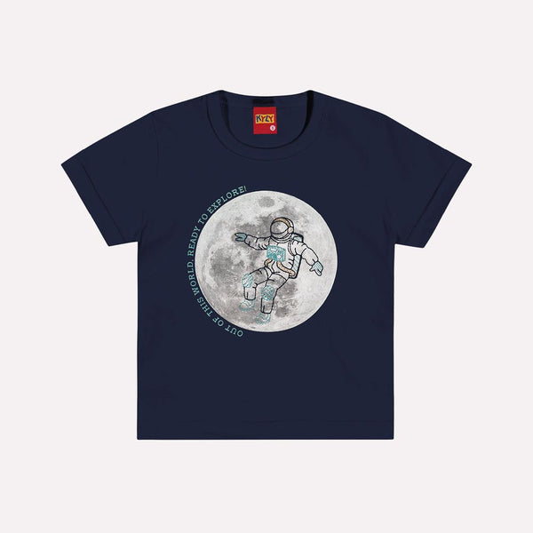 Kyly  Boys' TShirt & Shorts Set 1000606 Man in the Moon Navy-Blue