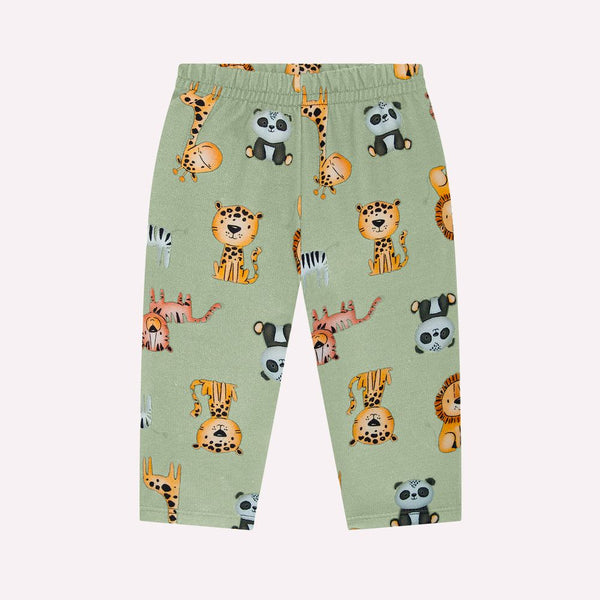 Kyly  Boys' Sweat Top & Jog Pants Set 1000722 White Zoo Friends