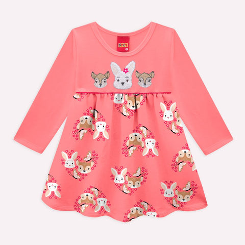 Kyly  Girls'Embroidered Dress 1000733 Pink