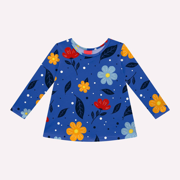 Kyly  Girls' Top & Leggings Set 1000734 Autumn Flowers Royal