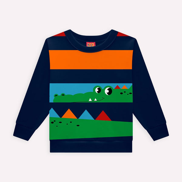 Kyly Boys' Top & Jog Pants Set Alligator 1000810 Navy-Green