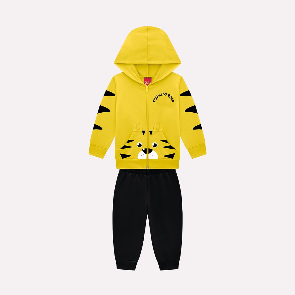 Kyly Boys' Top & Jog Pants Set Tiger 1000817 Yellow-Black