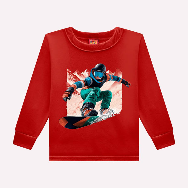 Kyly Boys' Top & Jog Pants Set Red 1000823 Snow Boarder