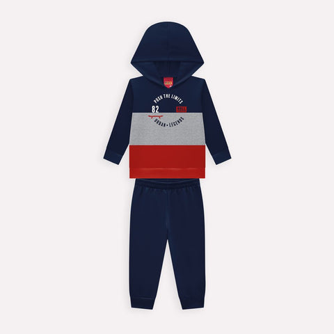 Kyly Boys' Top & Jog Pants Set 1000828 Push The Limits Navy-Red