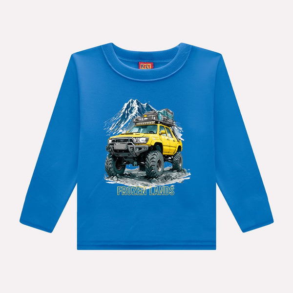 Kyly Boys' Top & Jog Pants Set Off Road Adventures 1001201 Blue- Black