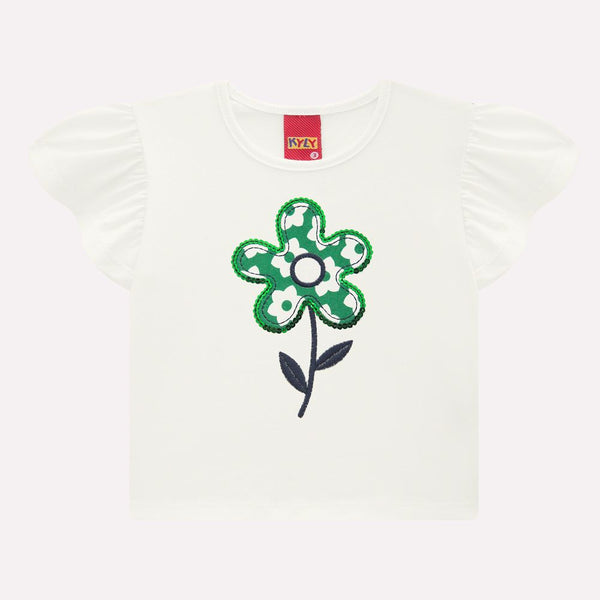 Kyly Girls' TShirt & Shorts Set 1001281­ Embroidered Flower Print