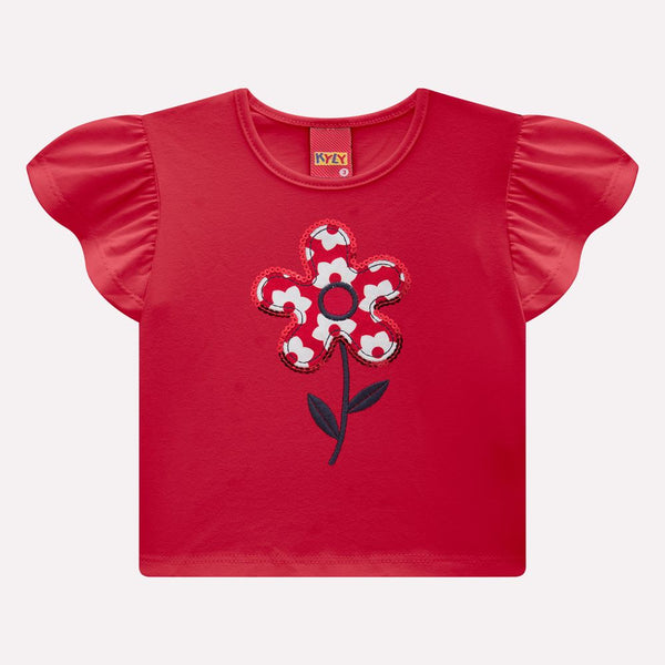 Kyly Girls' TShirt & Shorts Set 1001281­ Embroidered Flower Print