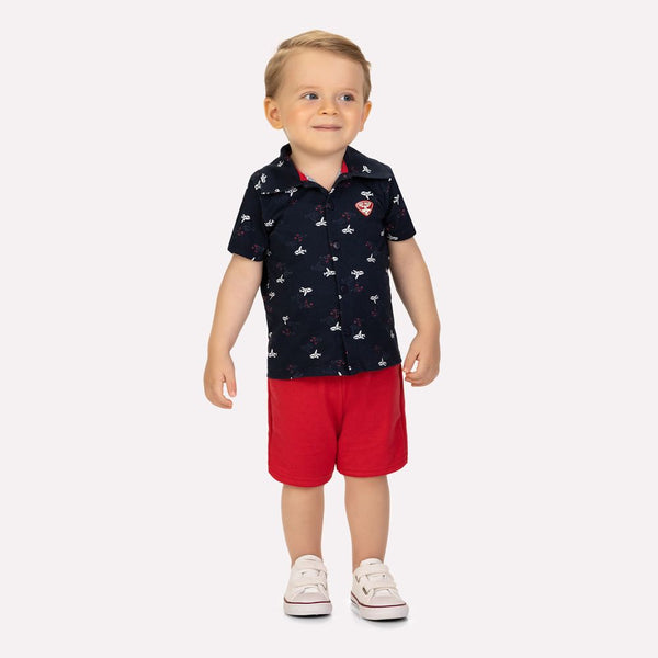 Kyly Boys' Outfit TShirt & Shorts Set 1001336-6826 Airplane Print