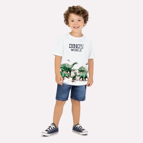 Kyly Cotton Boys' Outfit TShirt & Shorts Set 1001339  Dino World