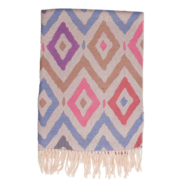 Zelly Ladies Reversible Scarf 10500 Diamonds Fringed