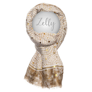 Zelly Scarf Metalic Spots 10570 Various Colours