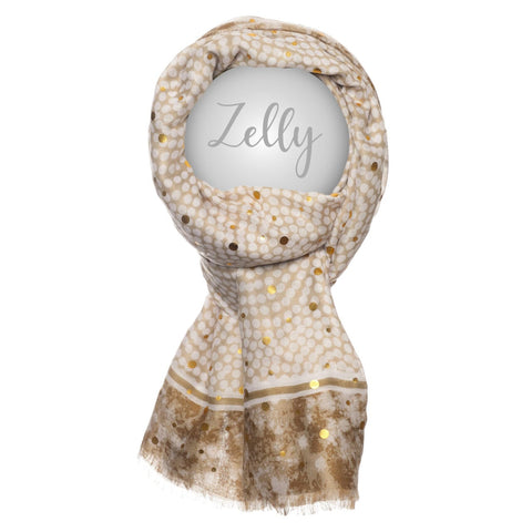 Zelly Scarf Metalic Spots 10570 Various Colours