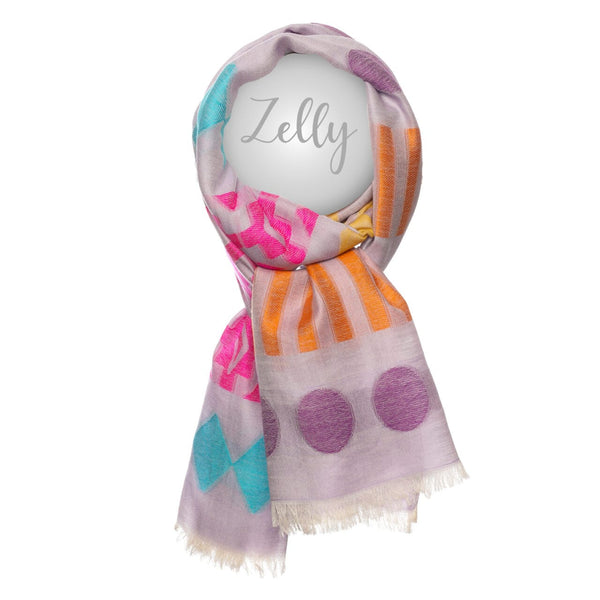 Zelly Cotton Scarf Hand Finished Various