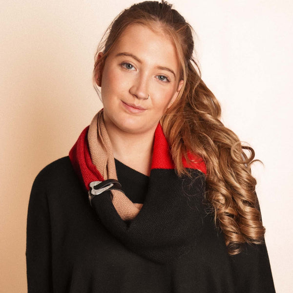 Zelly Loop With Faux Leather Detail