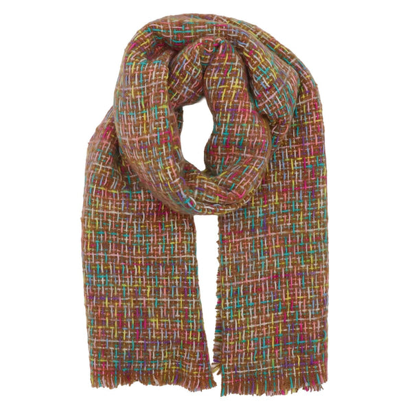 Zelly Scarf Winter Weight Chennile Cream