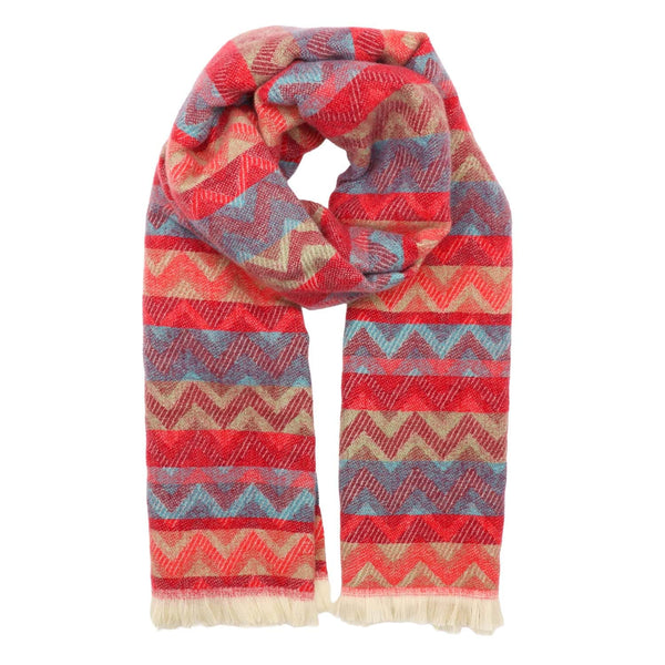 Zelly Scarf Winter Weight Zig Zag in 3 different colours