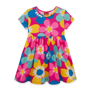 Kyly  Girls' Dress 112053- Flower Power- Pink