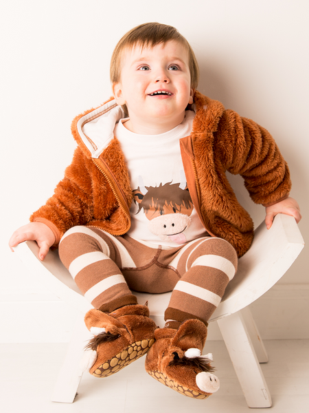 Blade & Rose Hoodie-Neutral Highland Cow