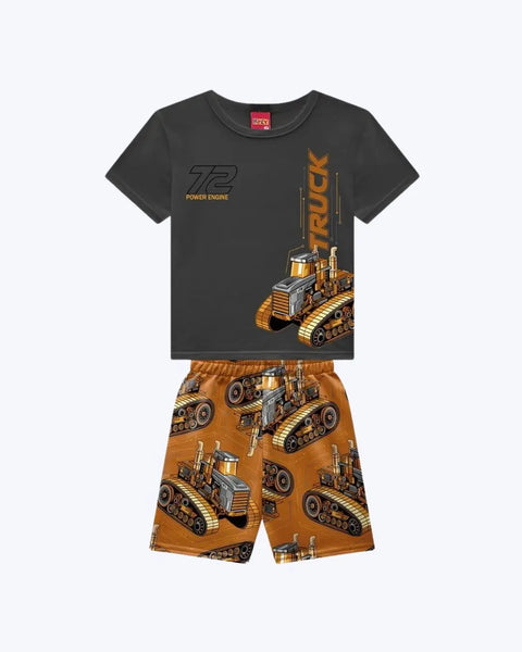 Kyly Cotton Boys' Outfit TShirt & Shorts Set 1001345-0001  72 Power Engine